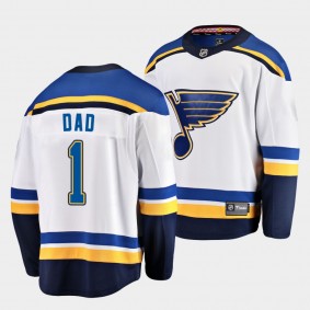 Greatest Dad St. Louis Blues White Jersey 2022 Fathers Day Gift