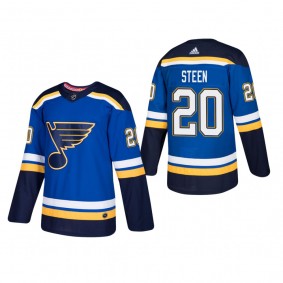 Men's St. Louis Blues Alexander Steen #20 Home Blue Authentic Player Cheap Jersey