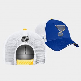St. Louis Blues 2022 NHL Draft On Stage Authentic Pro Adjustable Hat Blue