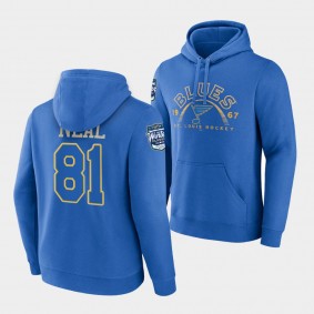 St. Louis Blues James Neal 2022 Winter Classic Blue Twin Cities Hoodie