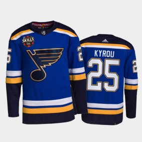 St. Louis Blues Jordan Kyrou 2022 NHL All-Star Skills Winner Jersey Blue Fastest Skater Uniform