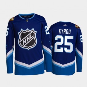 Jordan Kyrou Blues 2022 NHL All-Star Blue Jersey Western