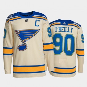 St. Louis Blues Ryan O'Reilly #90 2022 Winter Classic Cream Authentic Jersey