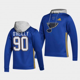 St. Louis Blues Ryan O'Reilly Skate Blue Lace-up Hoodie
