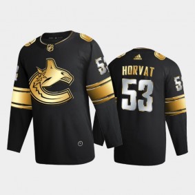 Vancouver Canucks Bo Horvat #53 2020-21 Golden Edition Black Limited Authentic Jersey