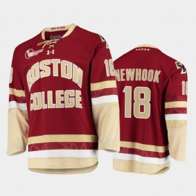 Boston College Eagles Alex Newhook #18 College Hockey Maroon Jersey