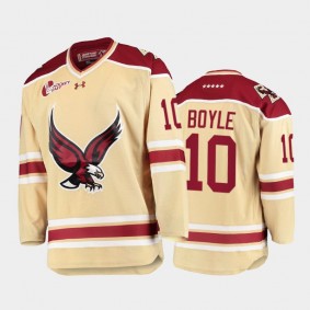 Brian Boyle #10 Boston College Eagles 2021-22 College Hockey Beige Jersey