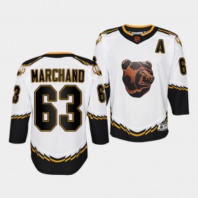 Youth Brad Marchand Bruins White Special Edition 2.0 Jersey