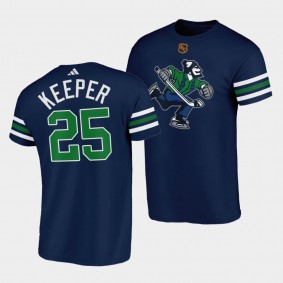 Brady Keeper #25 Vancouver Canucks Reverse Retro Johnny Canuck Navy T-Shirt