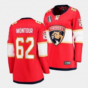 Brandon Montour Florida Panthers 2023 Stanley Cup Final Women Home 62 Jersey Breakaway Player