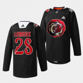 Carolina Hurricanes 2024 Black Excellence Brendan Lemieux #28 Black Jersey Limited Edition
