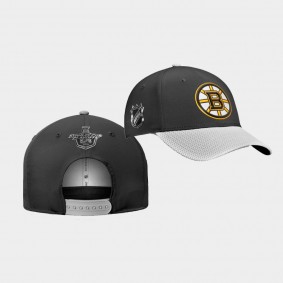 Boston Bruins 2021 Stanley Cup Playoffs Black Locker Room Cap Hat