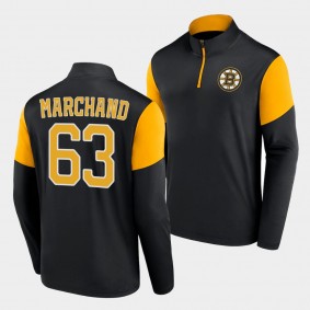 Boston Bruins Brad Marchand Lightweight Jacket Black Quarter-Zip
