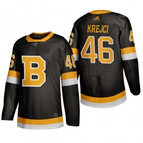 Boston Bruins David Krejci #46 2020 Season Alternate ADIZERO Black Jersey