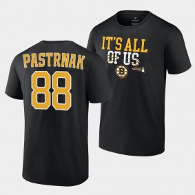 Boston Bruins David Pastrnak 2022 Stanley Cup Playoffs Slogan Black #88 T-Shirt