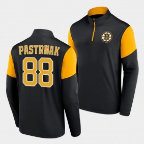 Boston Bruins David Pastrnak Lightweight Jacket Black Quarter-Zip