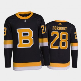 2021-22 Boston Bruins Derek Forbort Primegreen Authentic Jersey Black Home Uniform
