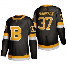 Boston Bruins Patrice Bergeron #37 2020 Season Alternate ADIZERO Black Jersey