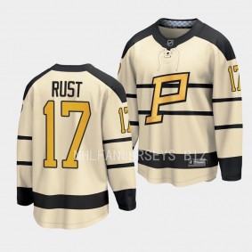 Pittsburgh Penguins Bryan Rust 2023 Winter Classic Cream Player Jersey Men's
