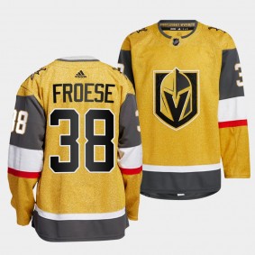 Vegas Golden Knights 2022-23 Home Byron Froese #38 Gold Jersey Authentic