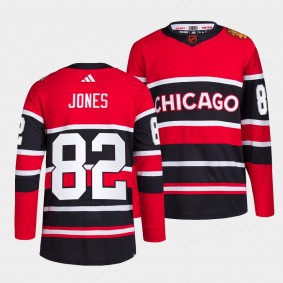 Reverse Retro 2.0 Chicago Blackhawks Caleb Jones #82 Red Authentic Primegreen Jersey 2022