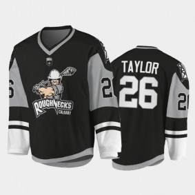 Calgary Roughnecks #26 Dan Taylor 2021-22 NLL Sublimated Replica Jersey Black