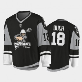 Calgary Roughnecks #18 Rhys Duch 2021-22 NLL Sublimated Replica Jersey Black
