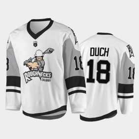 Calgary Roughnecks #18 Rhys Duch 2021-22 NLL Sublimated Replica Jersey White