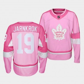 Toronto Maple Leafs Calle Jarnkrok Pink Hockey Fights Cancer 2022 Jersey #19