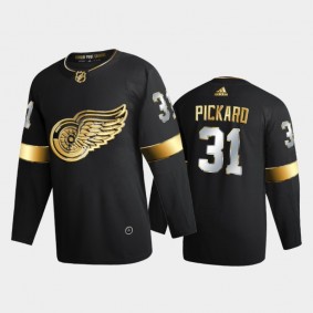 Detroit Red Wings Calvin Pickard #31 2020-21 Authentic Golden Black Limited Edition Jersey