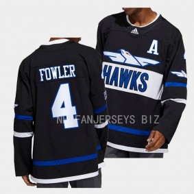 Hawks Cam Fowler Anaheim Ducks Black #4 Authentic Jersey
