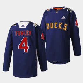 2024 Angels Night Cam Fowler Anaheim Ducks Navy #4 Special Jersey