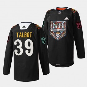 2023 Dia de Muertos Cam Talbot Los Angeles Kings Black #39 Specialty Jersey