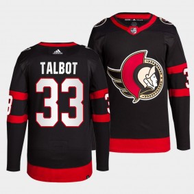 Cam Talbot Senators 2022 Primegreen Authentic Black Jersey #33 Home