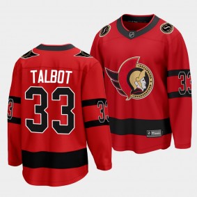 Cam Talbot Ottawa Senators 2022 Special Edition Red Reverse Retro Jersey Men