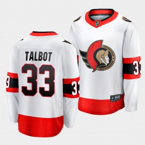 Cam Talbot Ottawa Senators 2022 Away White Breakaway Player Jersey Men