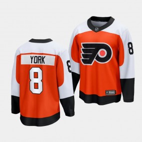 Philadelphia Flyers Cameron York 2023-24 Home Burnt Orange Premier Breakaway Player Jersey Men's