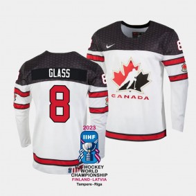 Cody Glass Canada Hockey 2023 IIHF World Championship #8 White Jersey Home