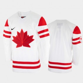 Canada Hockey 2022 Beijing Winter Olympic White Home Rrplica Jersey Men