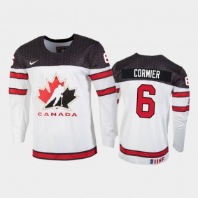Canada Lukas Cormier 2022 IIHF World Junior Championship Jersey White