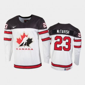 Canada Mason McTavish 2022 IIHF World Junior Championship Jersey White