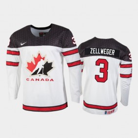 Canada Olen Zellweger 2022 IIHF World Junior Championship Jersey White