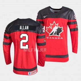 Nolan Allan Canada 2023 IIHF World Junior Championship #2 Red Jersey