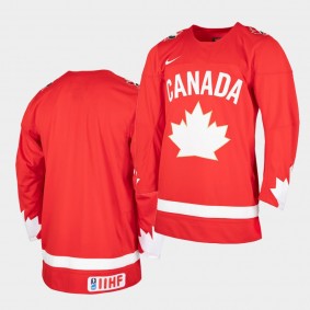 Canada Team 2021 IIHF World Junior Championship Jersey Heritage Limited Red