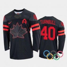 Canada Women's Hockey Blayre Turnbull 2022 Winter Olympics Black #40 Jersey