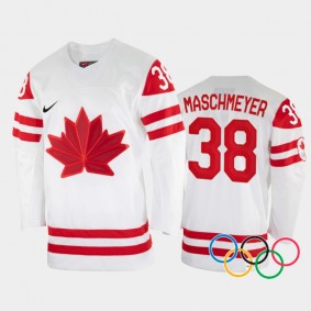 Emerance Maschmeyer Canada Women's Hockey White Jersey 2022 Winter Olympics