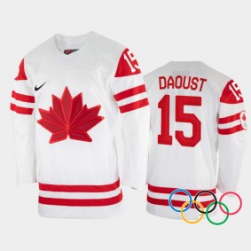 Melodie Daoust Canada Women's Hockey White Jersey 2022 Winter Olympics