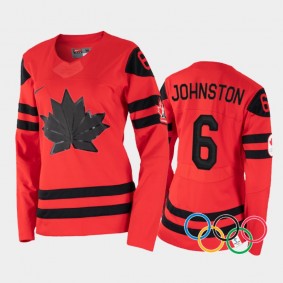 Rebecca Johnston Canada Women's Hockey 2022 Winter Olympics Red Jersey Women