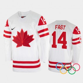 Renata Fast Canada Women's Hockey White Jersey 2022 Winter Olympics