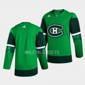 Montreal Canadiens 2023 St. Patricks Day Primegreen Authentic Green Jersey Men